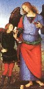 PERUGINO, Pietro Tobias with the Angel Raphael sgh oil painting artist